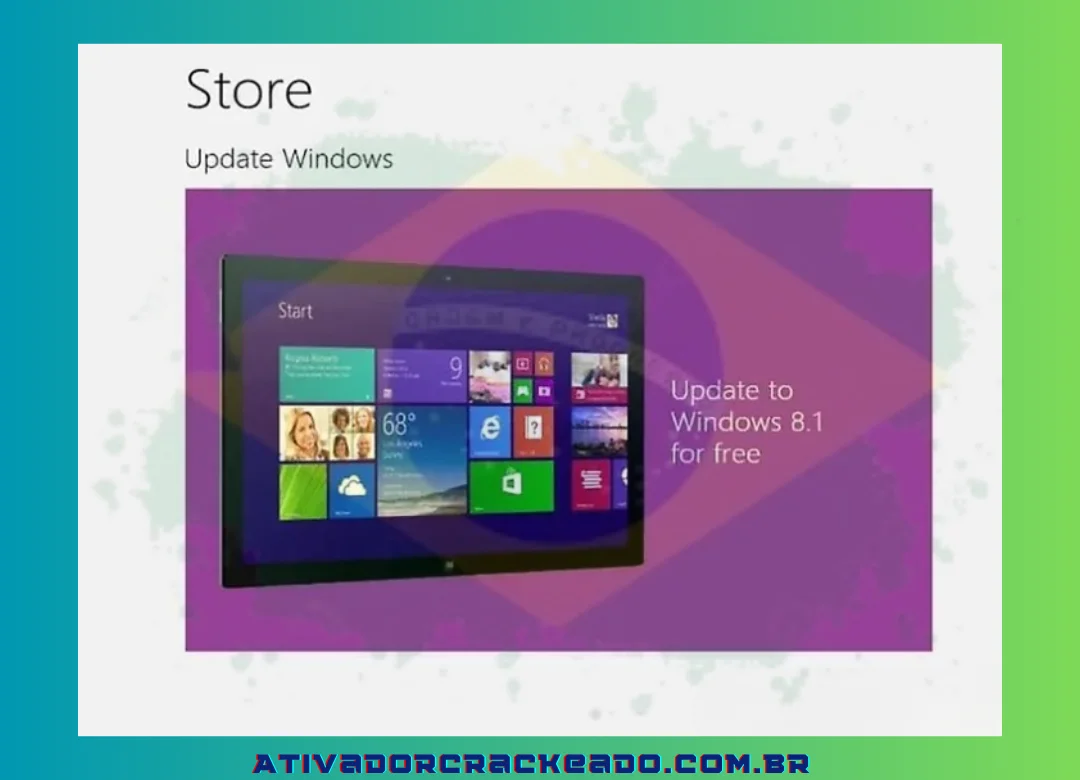 5.Para acessar a Microsoft Store, clique em Loja. É o símbolo da sacola de compras da tela inicial.