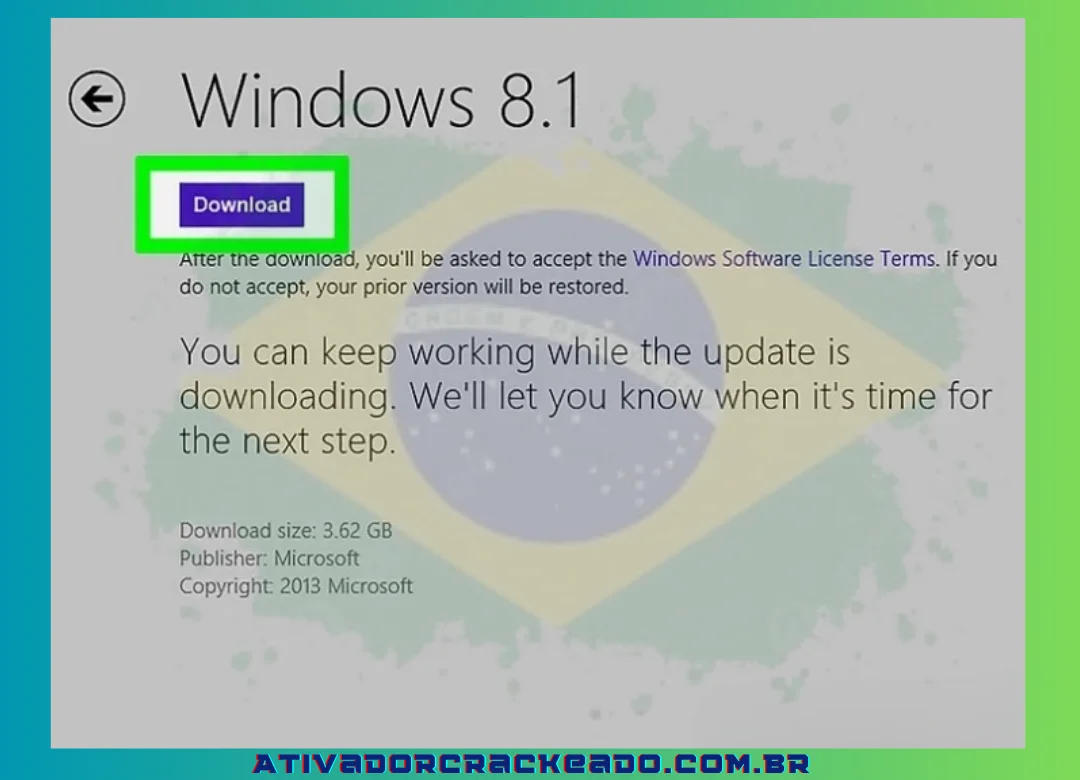 6. Selecione o bloco Windows Update clicando nele. É o azulejo original.