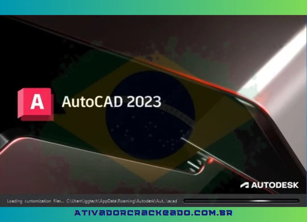 Ao iniciar o AutoCAD 2023 em seu PC, aguarde algum tempo para carregar os dados.