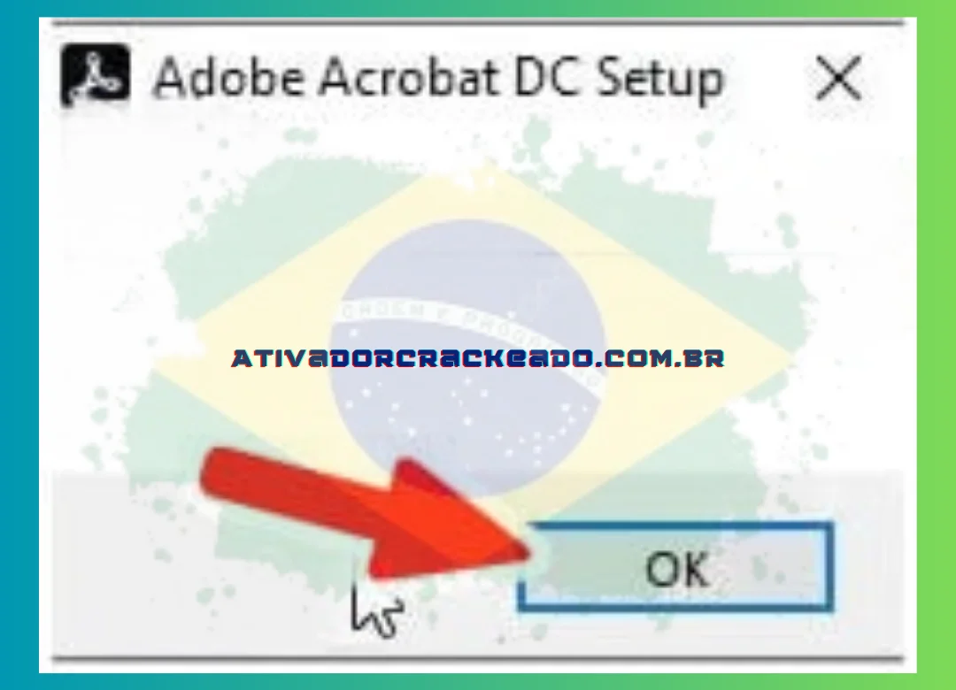 To begin configuring Adobe Acrobat Pro DC, choose OK.
