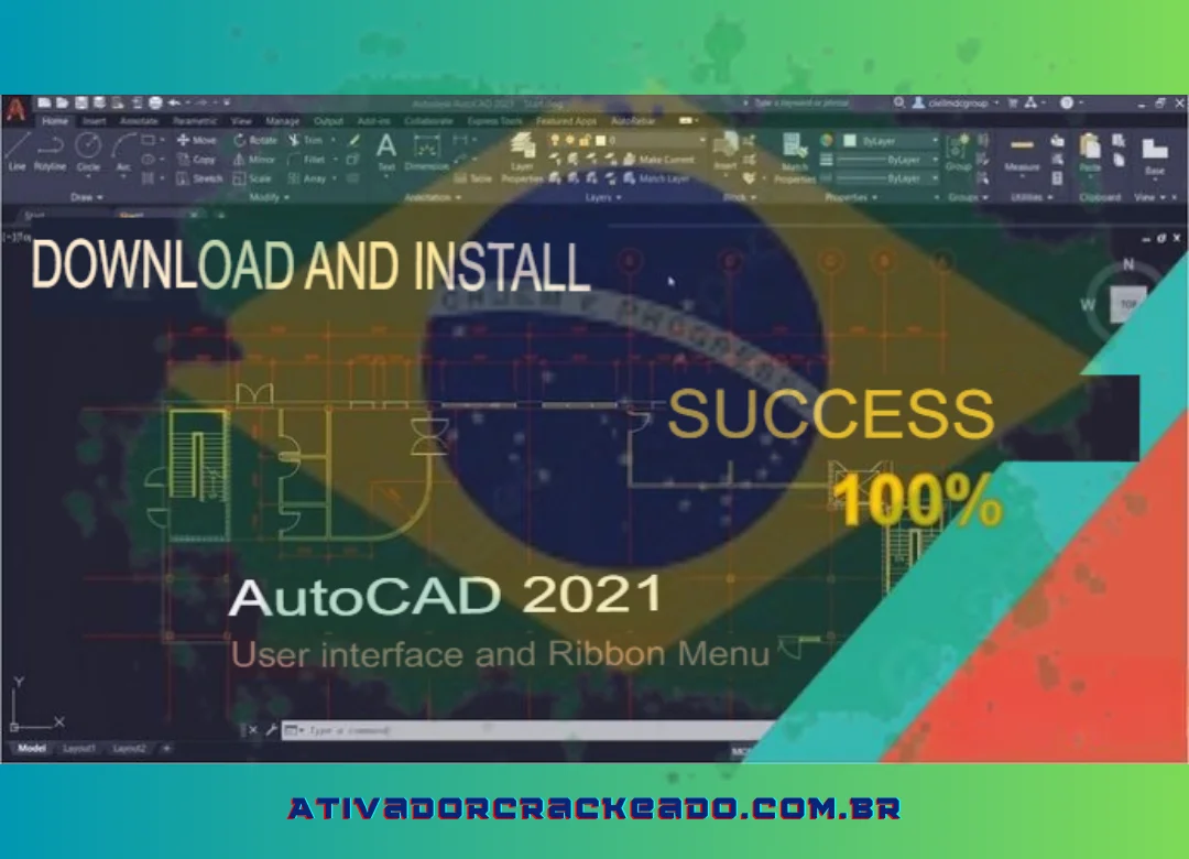 Abaixo está um link para download do Autocad 2021 Full Crack + Video, junto com instruções de instalação e ativação de licença gratuita permanente fornecidas por br.