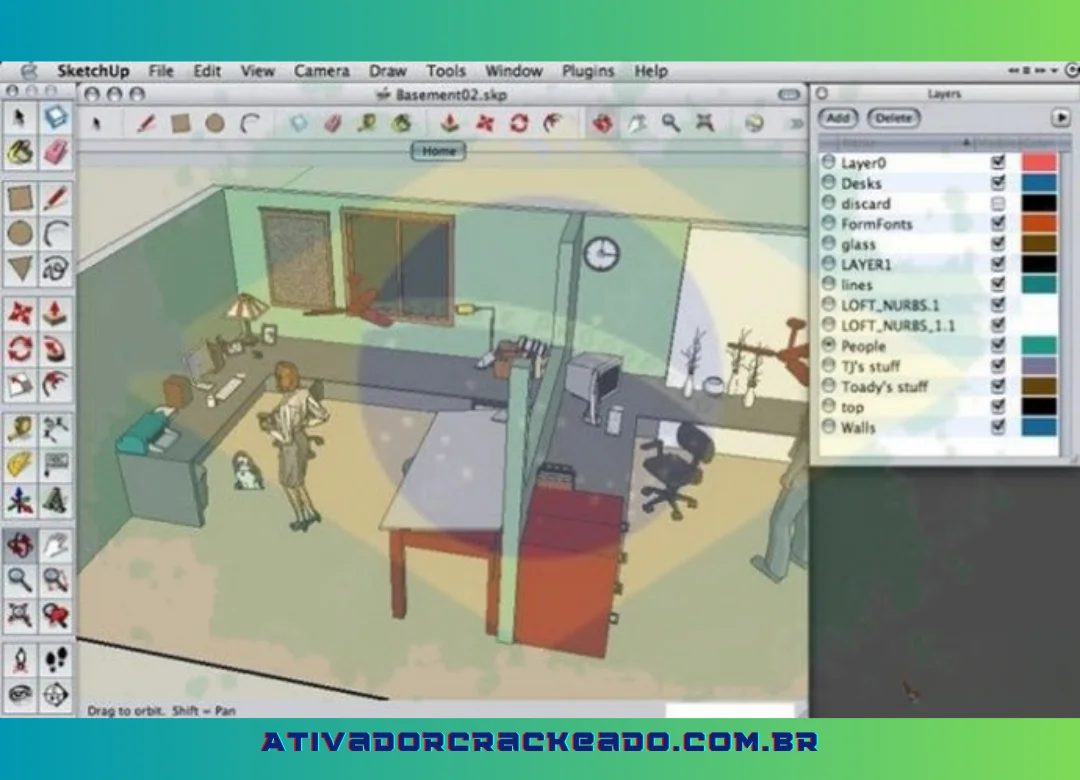 Além disso, o programa suporta vários tipos de arquivos de imagem, incluindo JPG, TIF, PNG, DWG e 3DS. Os usuários