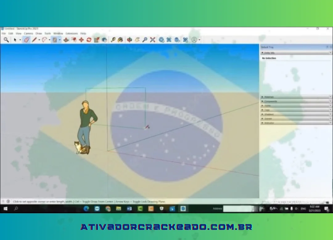 Assim, você instalou e ativou efetivamente a versão mais recente do SketchUp 2024.