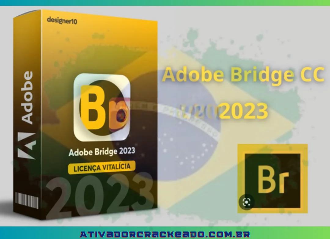 Ferramentas profissionais de gerenciamento de arquivos e recursos gráficos, como Adobe Bridge CC 2023