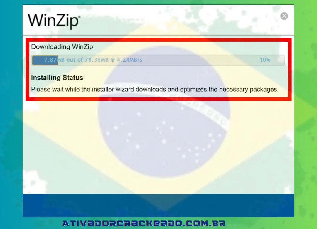 Preste atenção às instruções o assistente de instalação mostrará o caminho. Basta escolher suas configurações