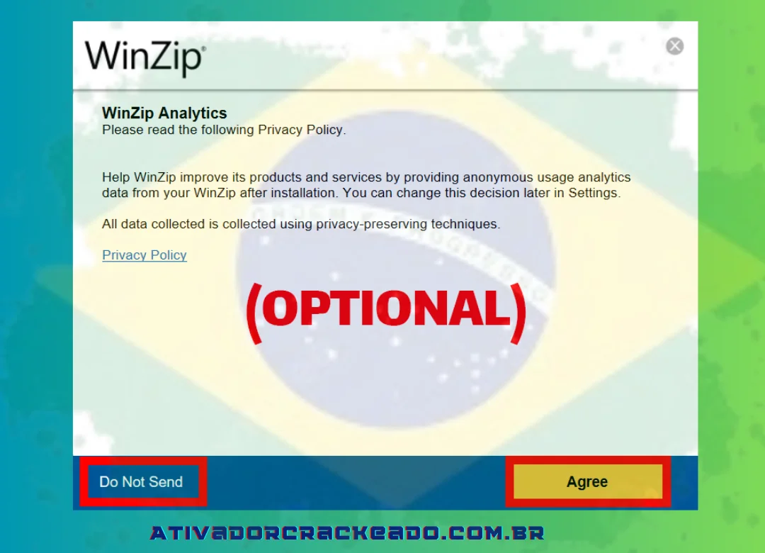 Preste atenção às instruções o assistente de instalação mostrará o caminho. Basta escolher suas configurações à medida que avança e seguir as instruções na tela. (1)