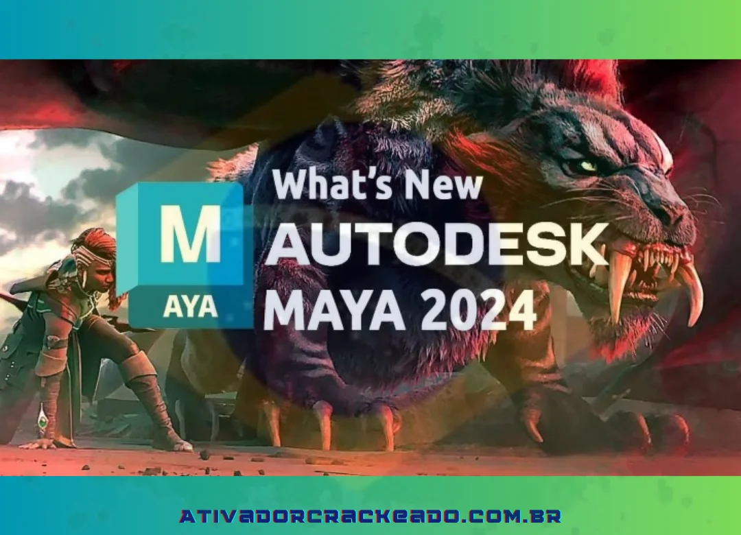 A versão mais recente do Autodesk Maya, Maya 2024, possui vários recursos novos e atualizados.