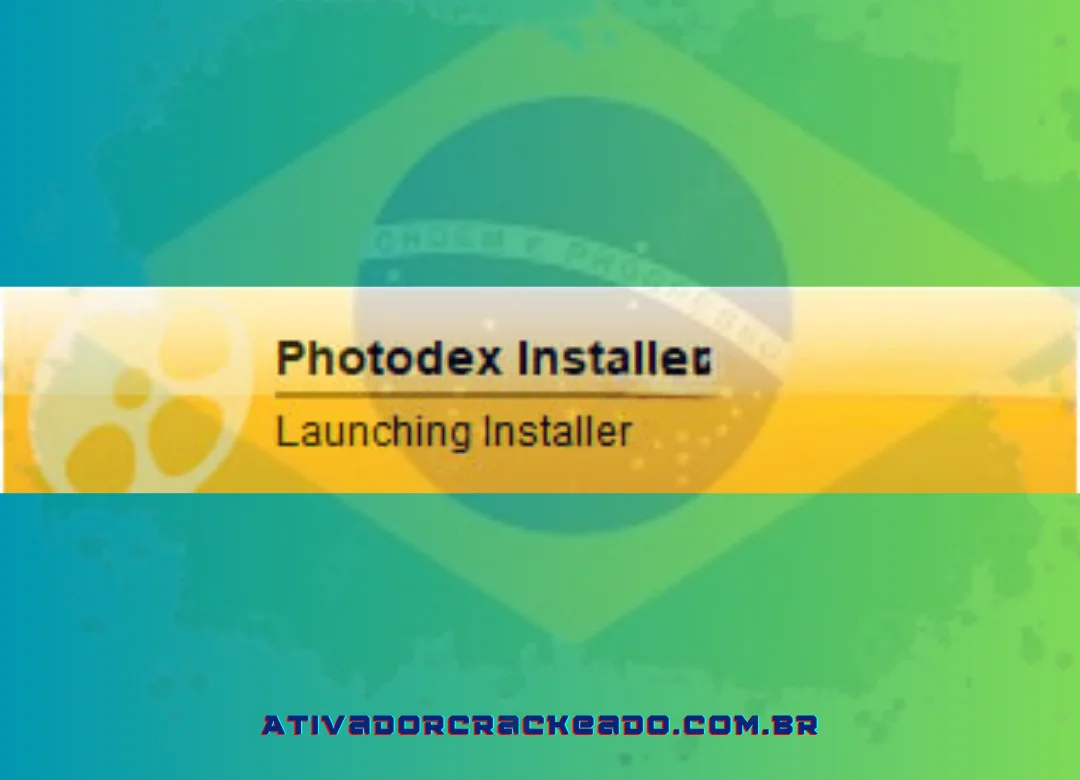 Aguarde a conclusão do instalador do Photodex no seu PC.