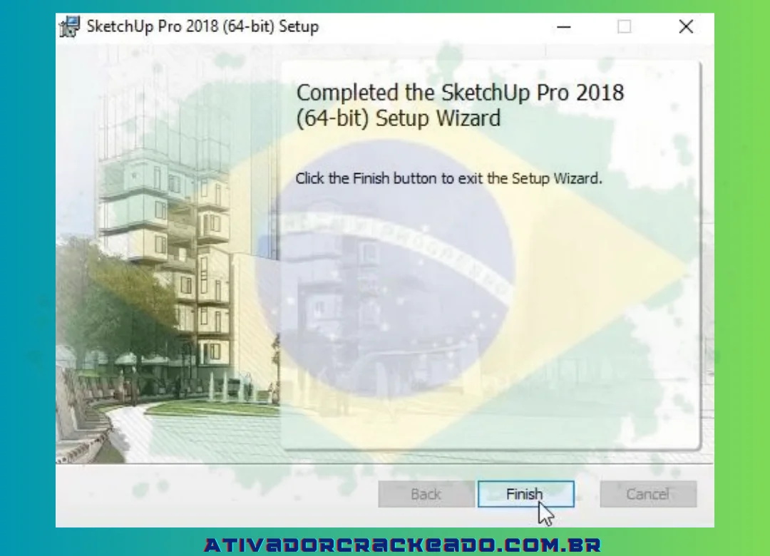 Após selecionar “Instalar”, aguarde o início do procedimento de instalação, que deve levar alguns minutos. Em seguida, clique em “Concluir” para encerrar a instalação.