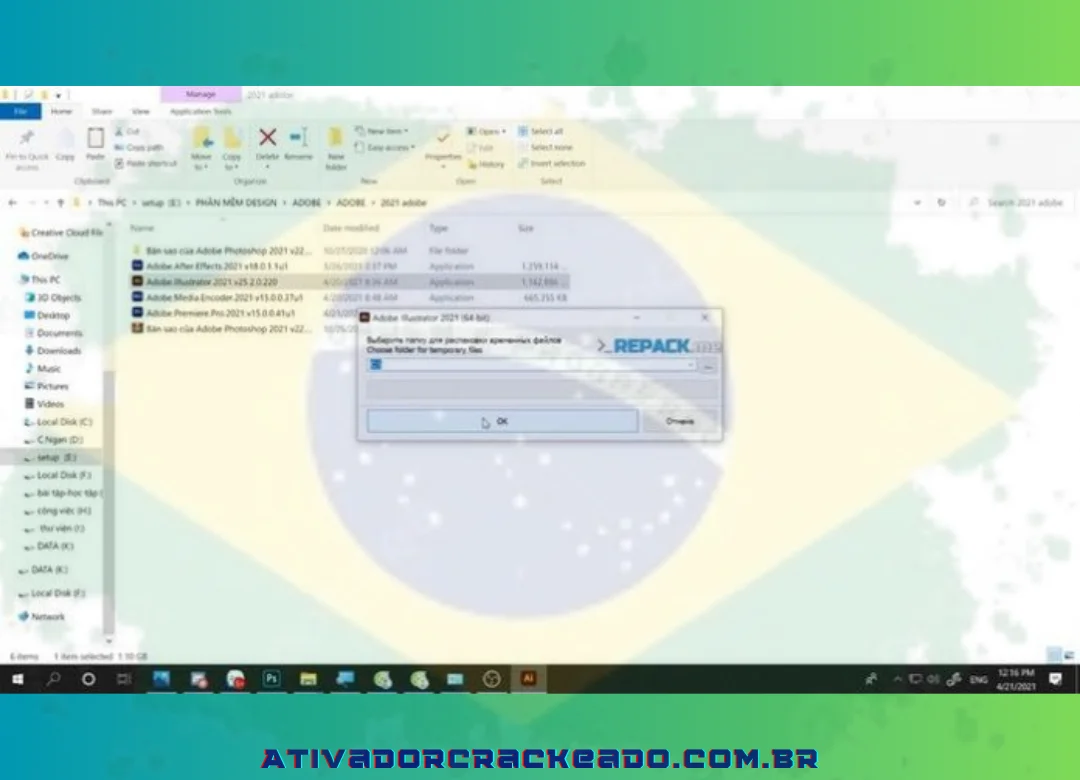 Assim que o download do programa for concluído, vá até o arquivo baixado