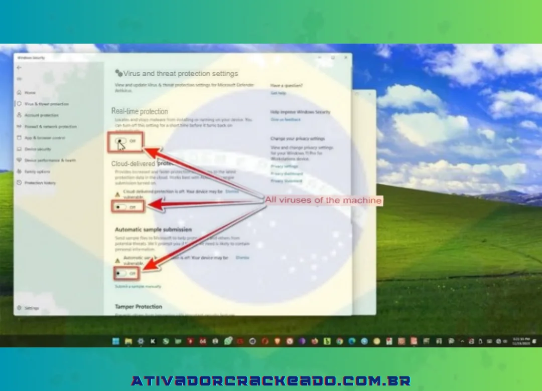 Desative o Windows Defender e o software antivírus em seu PC.