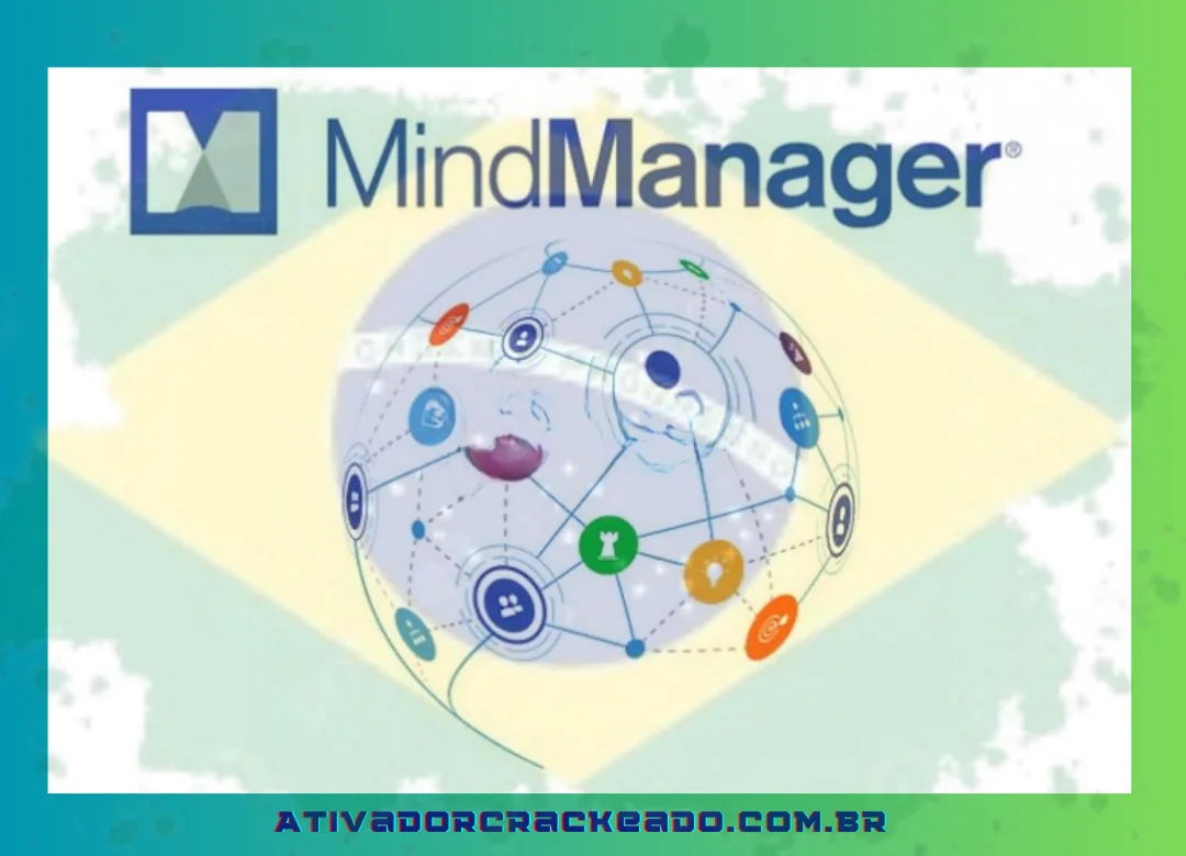 O software profissional de mapeamento mental, Mindjet Mindmanager 8.0, oferece uma ampla gama