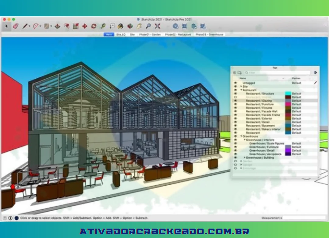 Os designers gostam e costumam baixar o SketchUp Pro, pois é um programa 3D especializado feito para uma ampla gama de aplicações de desenho, incluindo arquitetura, engenharia