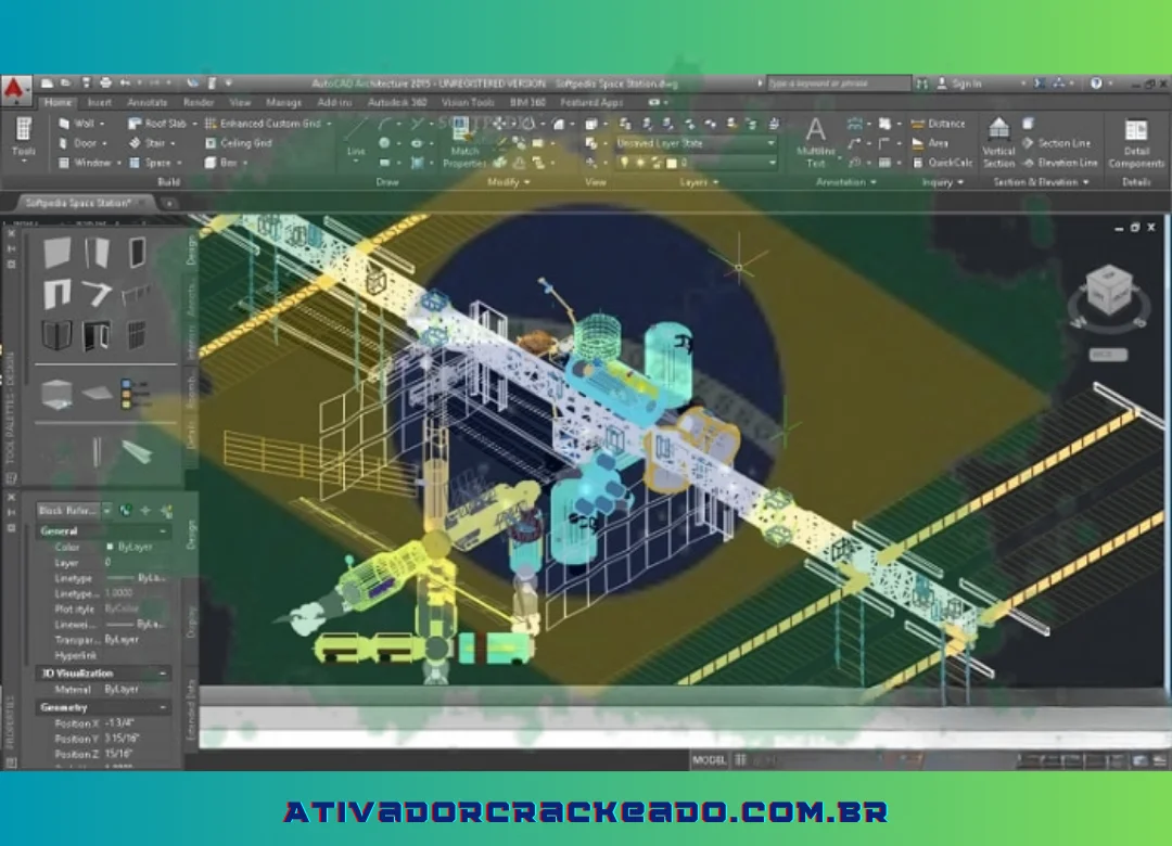 Recurso de corte no AutoCAD 2015, você pode prender o modelo