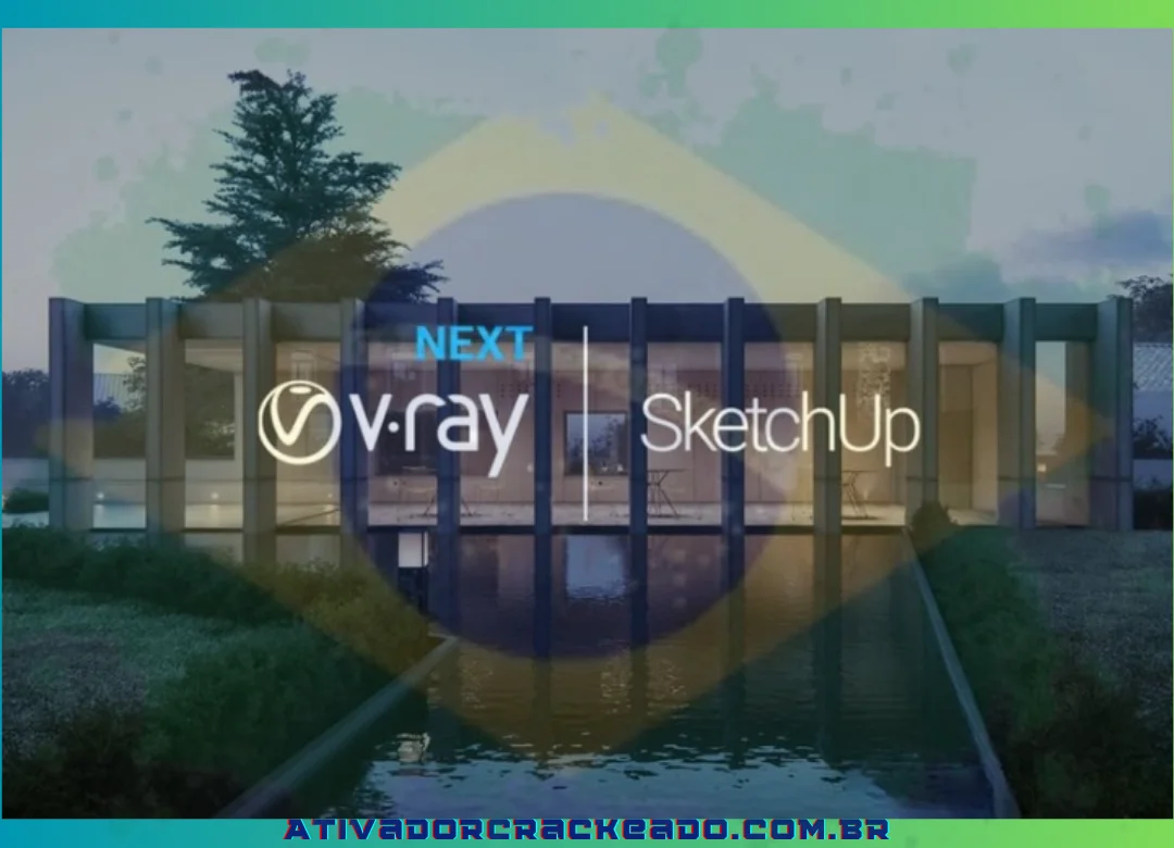 Usando o V-Ray para SketchUp, os designers podem finalizar projetos