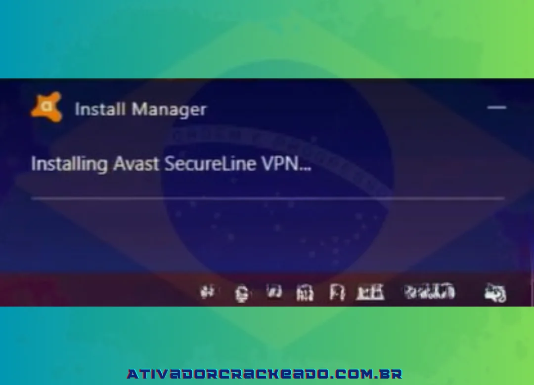 Em seguida, dê ao Avast Securine VPN Program algum tempo para carregar e operar.