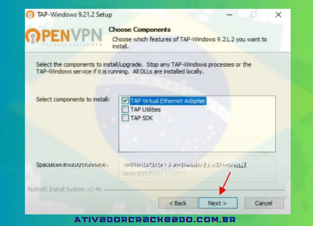 Para continuar instalando o ponto de acesso do ponto de acesso 2024, escolha a seguir.