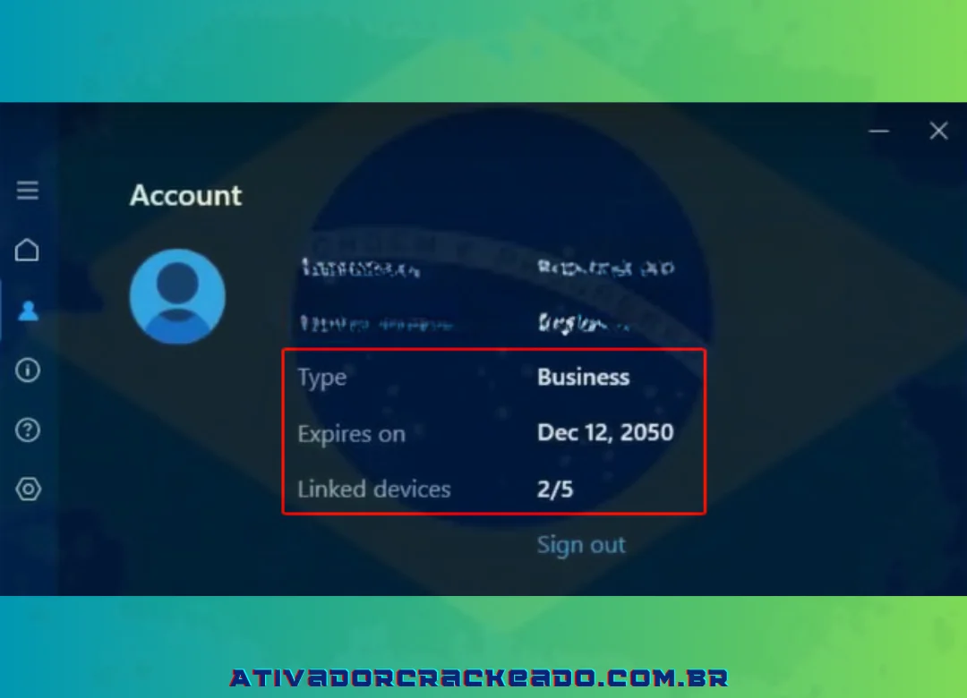 Vá para a conta para verificar os detalhes do registro e descubra quando a tecla VPN do hotspot Shield expira.