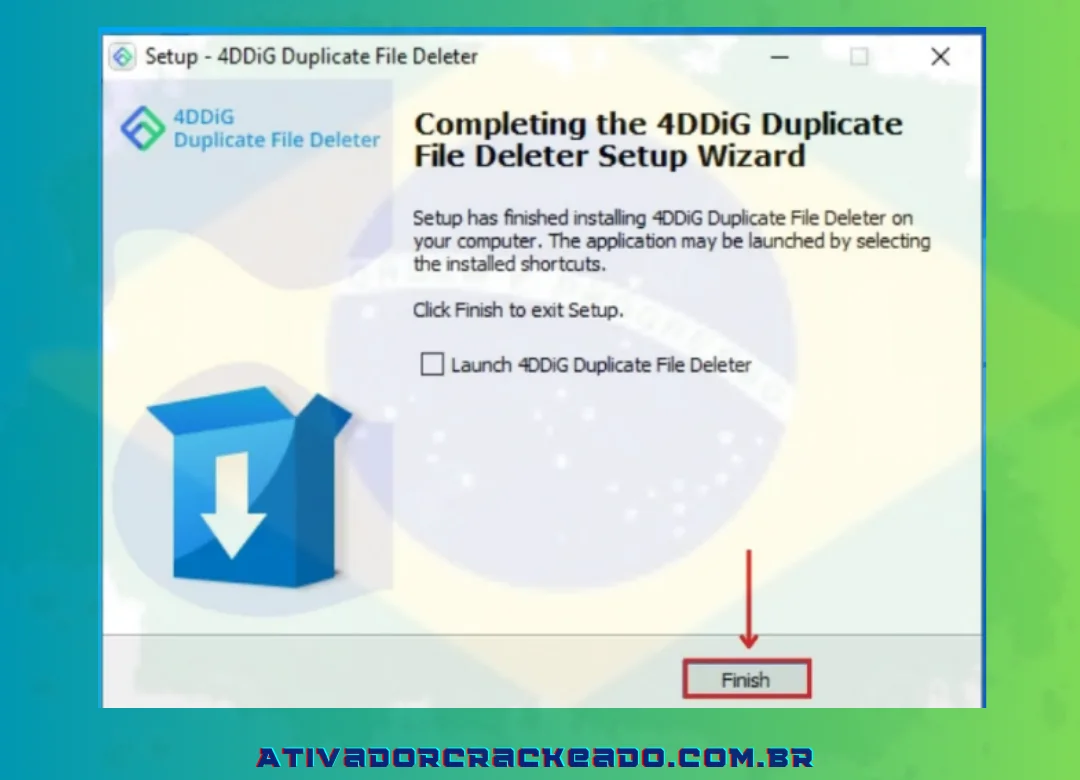 4DDiG Duplicate File Deleter agora foi instalado com sucesso. Portanto, basta clicar em ‘Avançar’.