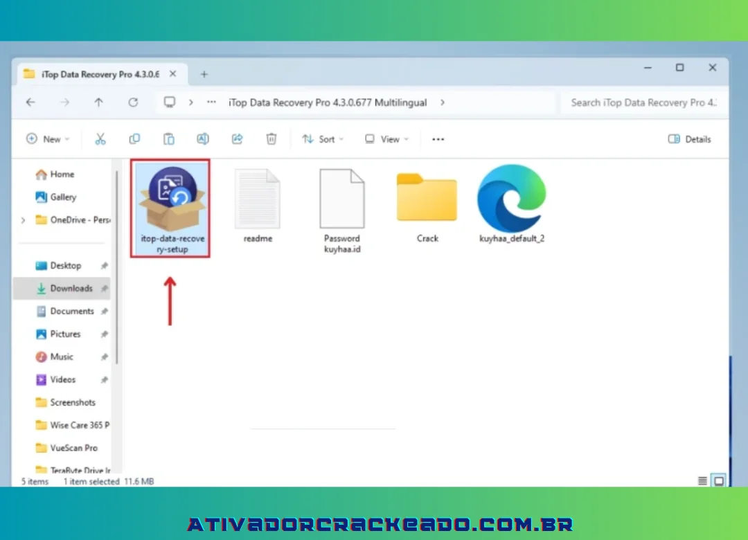 Como instalar o iTop Data Recovery Pro Crackeado