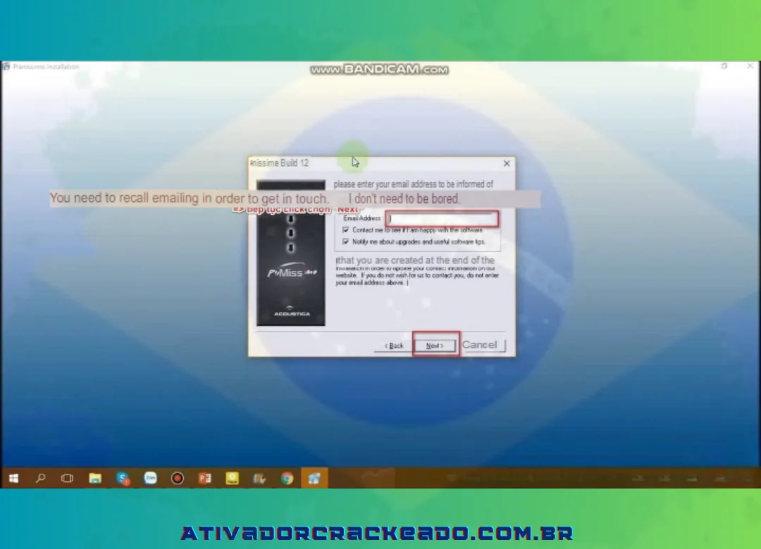 Continue clicando em “Avançar” até que a interface “Instalando” apareça. Em seguida, aguarde a conclusão da instalação antes de clicar em “Concluir”.