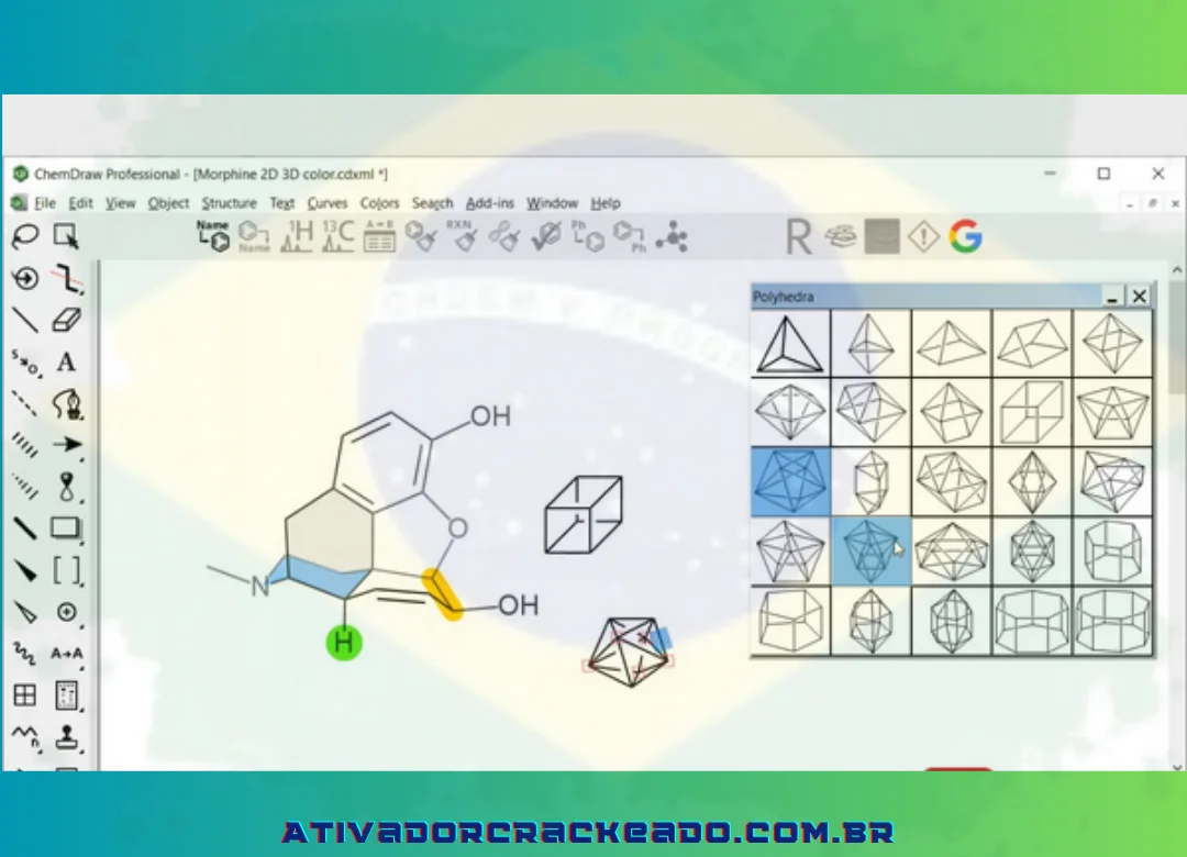 Criar estrutura química