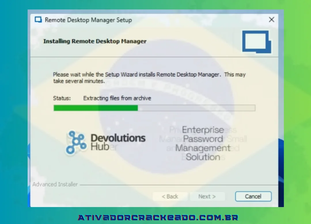 O Remote Desktop Manager Enterprise começará a instalação.