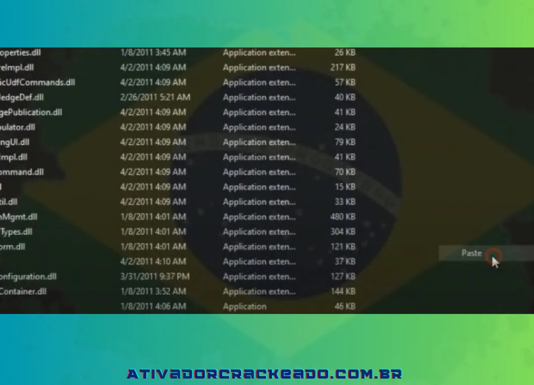 Para colar todos os dados que você acabou de instalar, vá para o arquivo