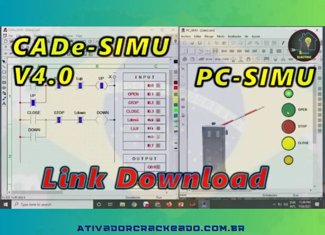 Visão geral do software CADe Simu V4