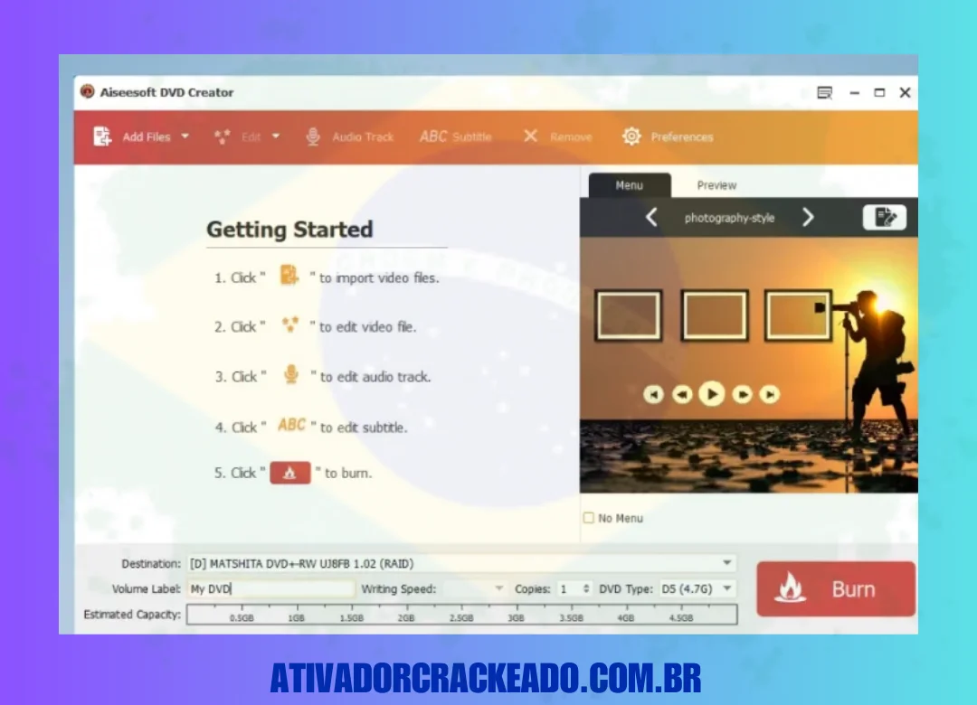 Agora, execute o programa e você poderá usar a versão completa gratuitamente.