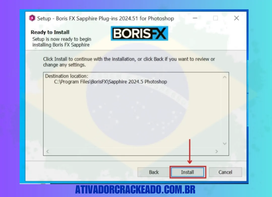 Agora, você está pronto para instalar, então basta clicar em “Instalar”.