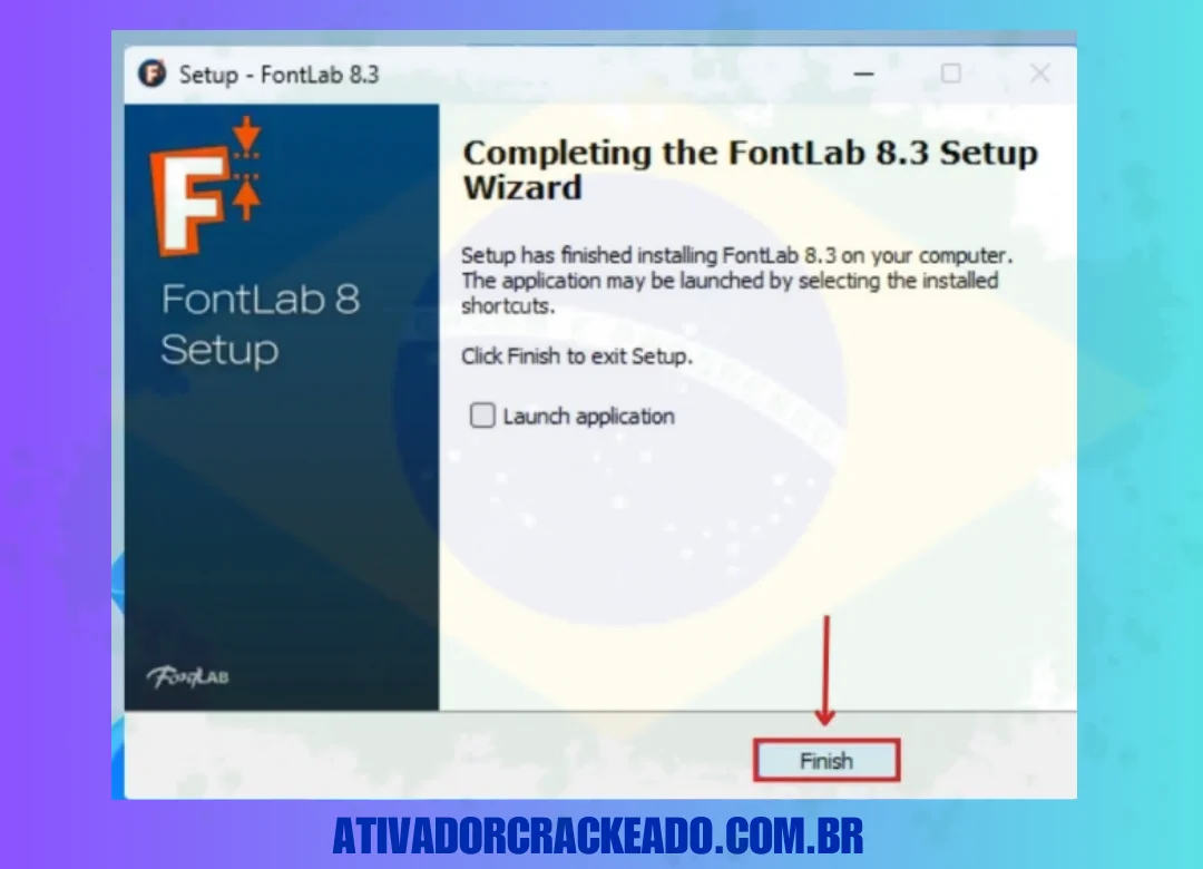 Após a instalação, clique em Concluir para fechar o assistente de instalação.