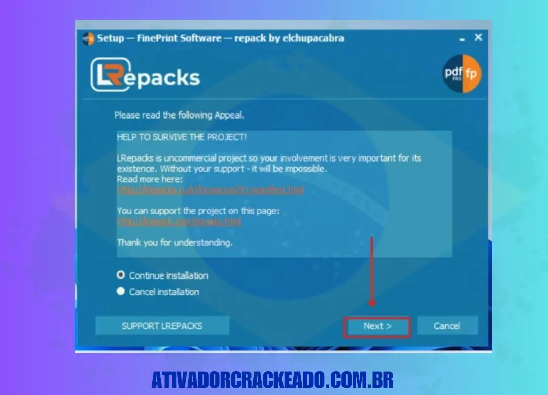 Como instalar o fineprint crackeado