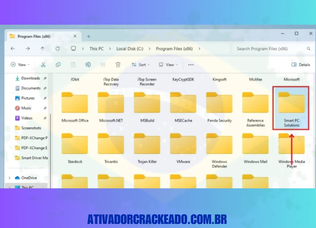 Depois disso, abra a pasta Smart PC Solution.