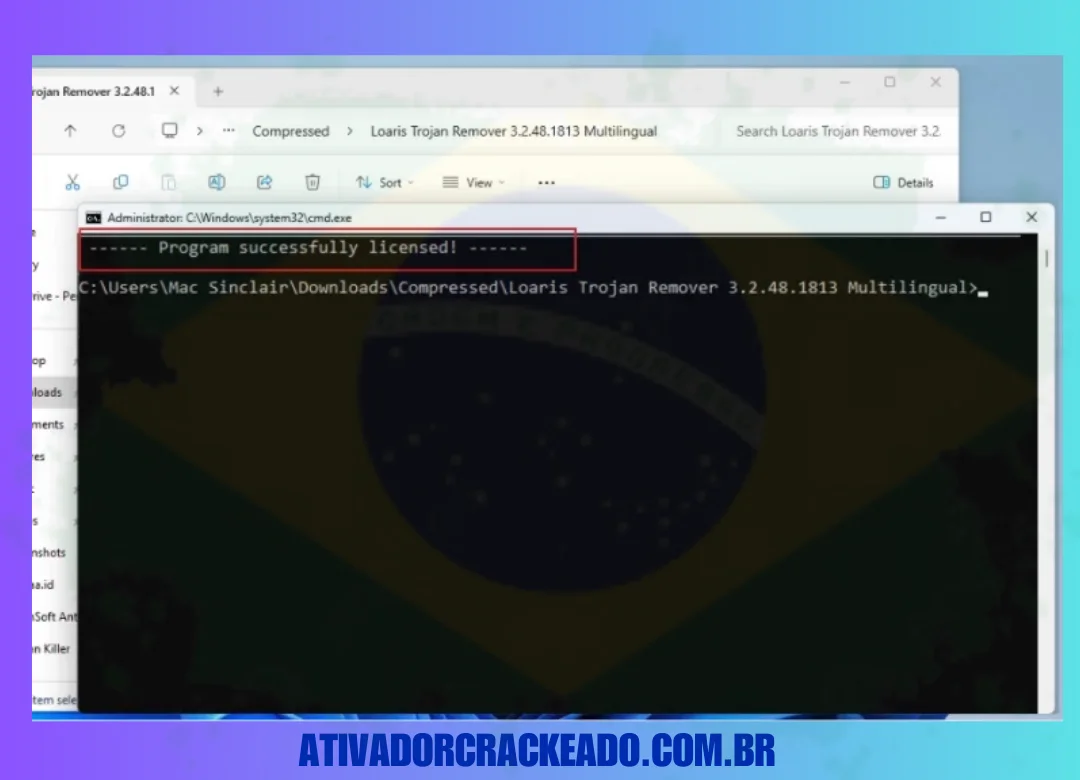 Depois disso, você pode ver que o patch foi feito.