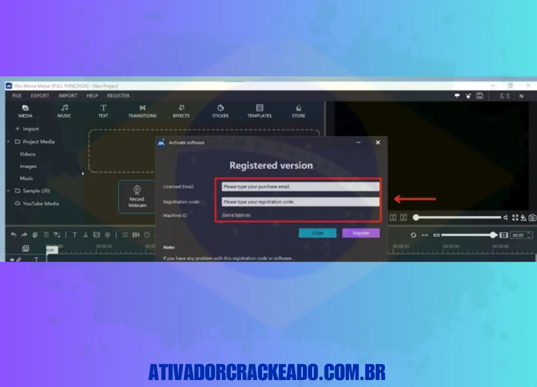 Depois disso, você poderá ver a interface do Windows Movie Maker.