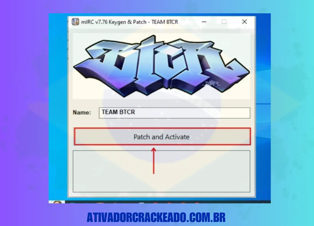 Depois, você precisa clicar em Patch e Ativar.