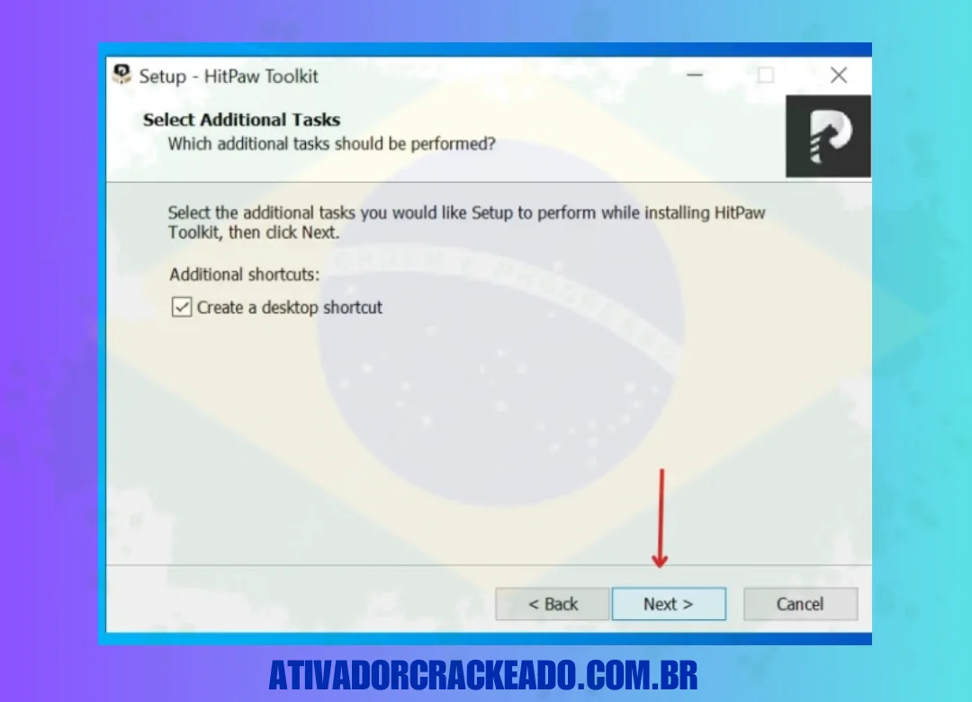 Em seguida, você verá algumas configurações adicionais, selecionará as que você gosta e continuará clicando Avançar.