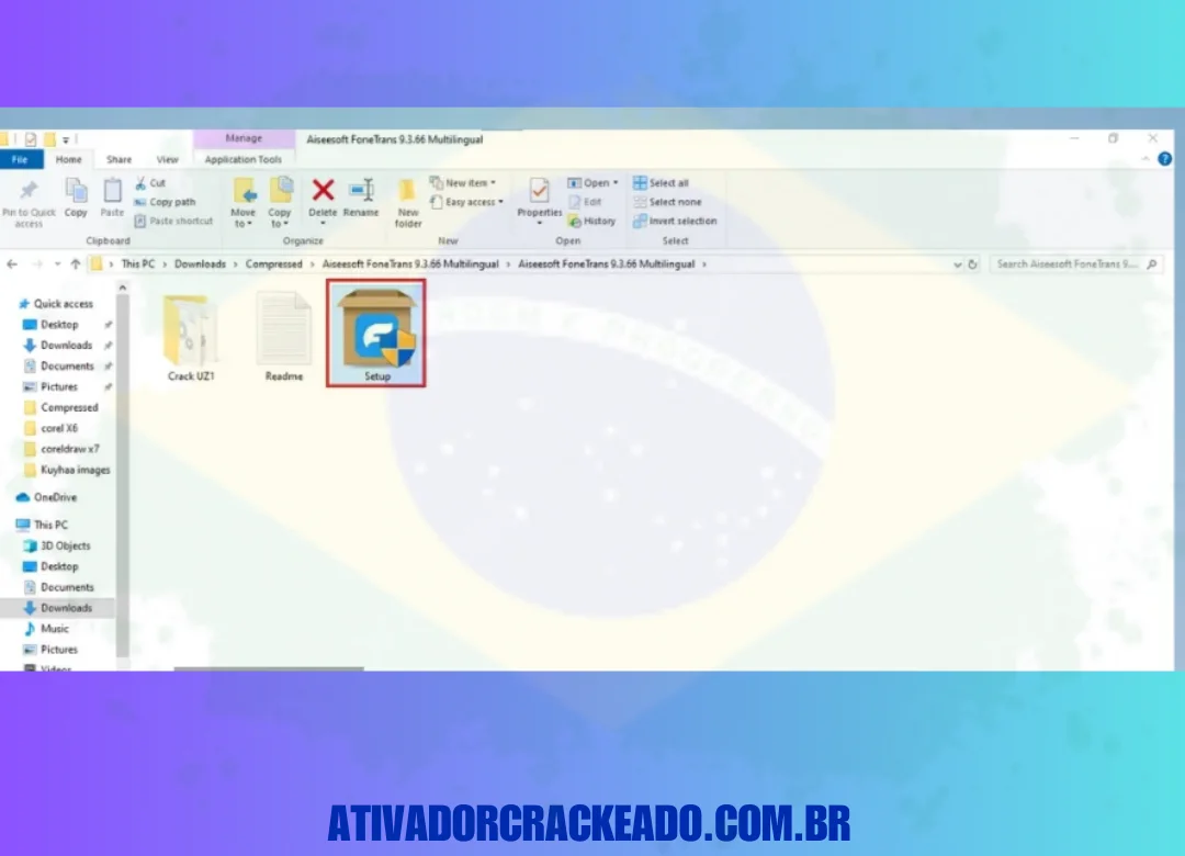 Extraia o arquivo baixado, para fazer isso, você pode usar o WinRAR do ativadorcrackeado.com.br. Depois disso, execute o arquivo de instalação exe disponível.