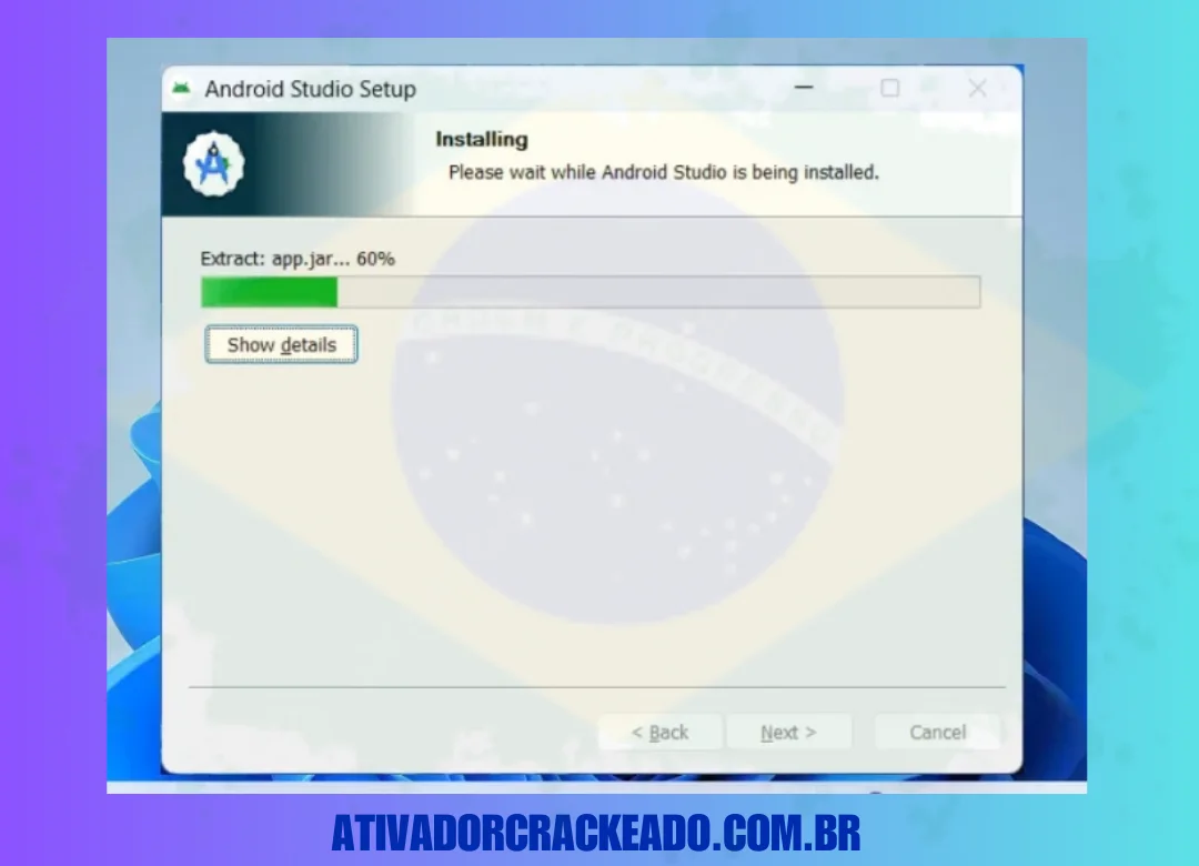 Instalando o programa Android Studio.