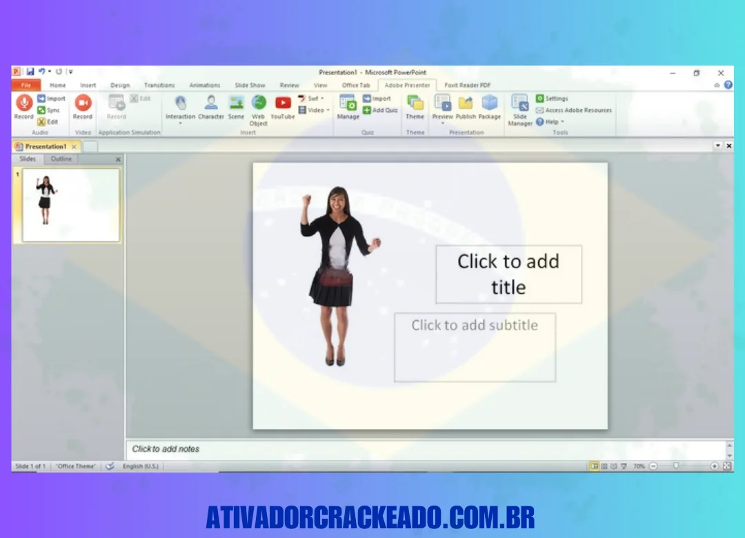 Muitas pessoas utilizam o software Adobe Presenter versão 11 devido