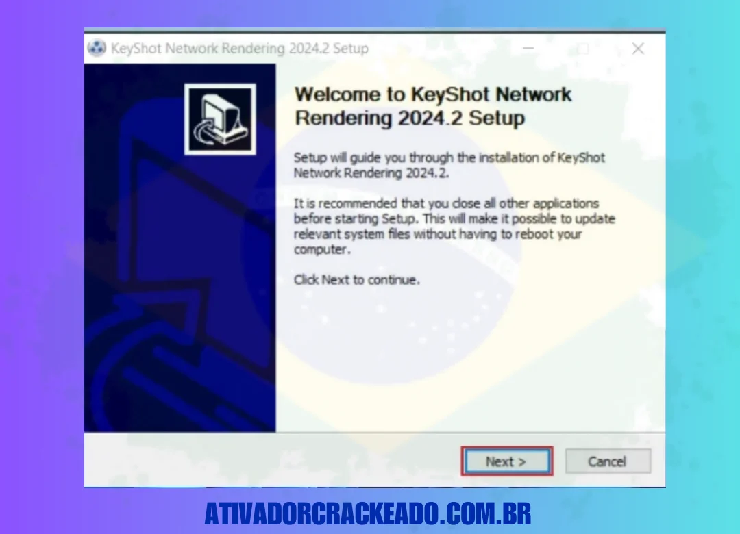 Nesta seção, explicarei passo a passo como instalar o KeyShot Network para que você também possa instalá-lo facilmente em seu sistema.