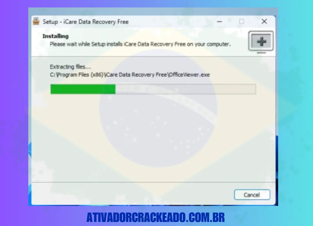 O iCare Data Recovery começará a instalação. (1)