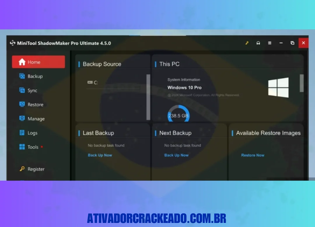 O programa agora está ativado e você pode usar a versão completa.