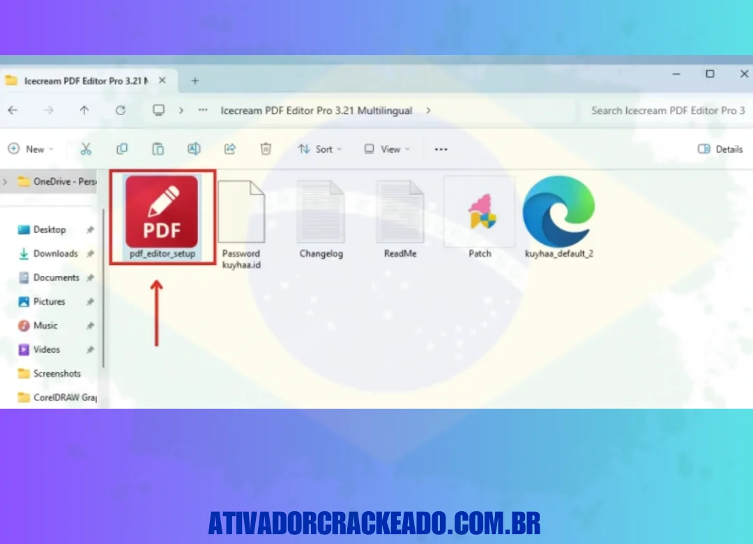 Primeiro, desligue o Windows Defender. Depois disso, extraia o arquivo zip baixado usando o WinRAR. Em seguida, execute o arquivo de instalação.