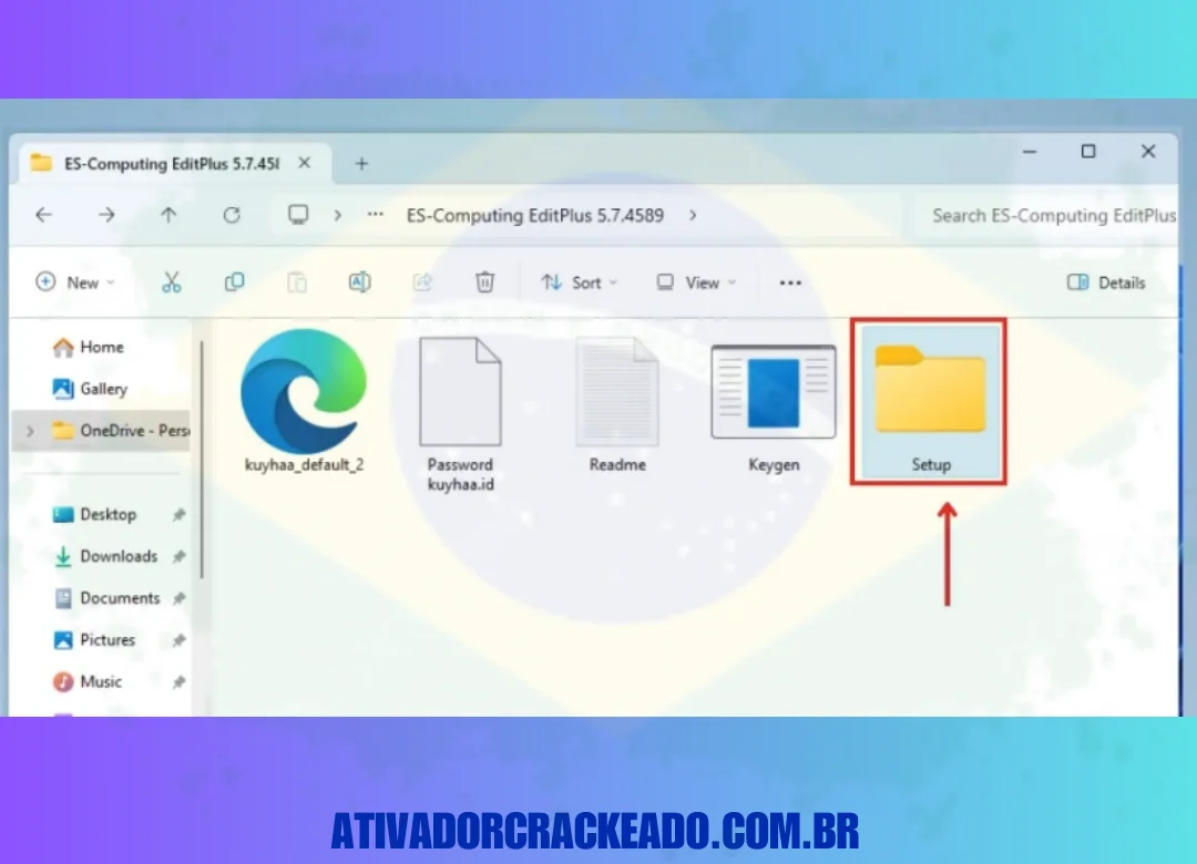 Primeiro, extraia o arquivo zip baixado usando o WinRAR. Depois disso, desligue o Windows Defender e abra a pasta Setup.