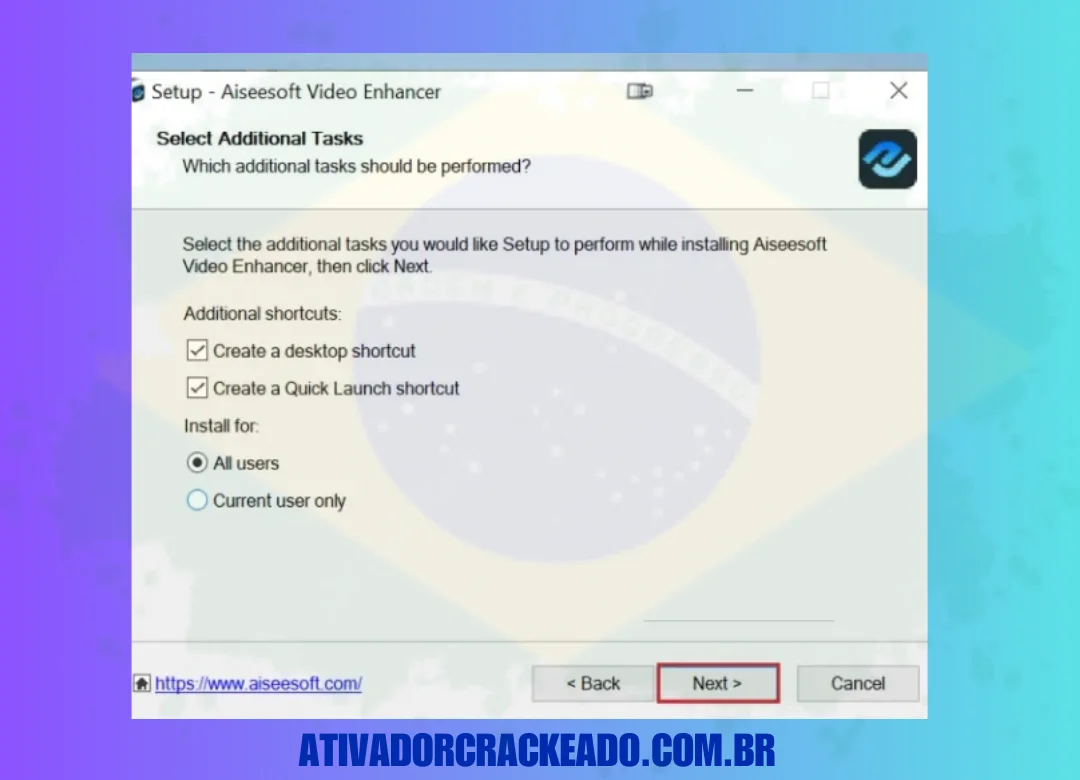 Quando a opção “Tarefas Adicionais” aparecer, você deve clicar em “Avançar” para continuar.