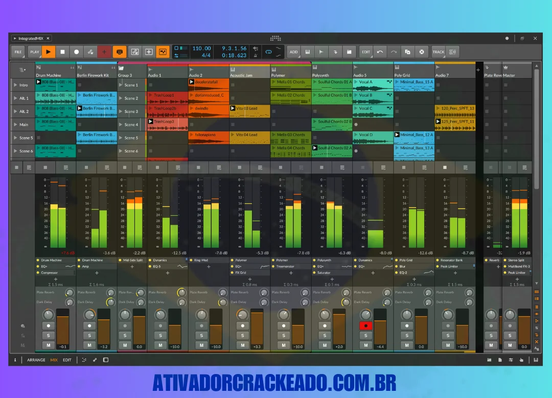 Características do Bitwig Studio Crackeado