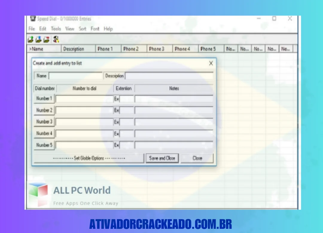 Características do ElectraSoft Speed __Dial Crackeado