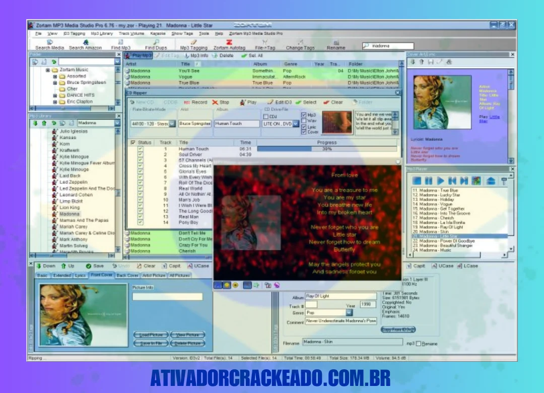 Características do Zortam Mp3 Media Studio Pro Crackeado